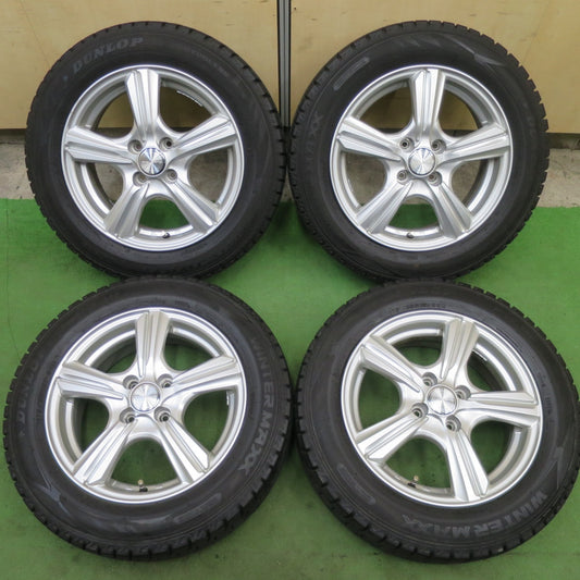 バリ溝！キレイ！9.5分★スタッドレス 175/65R15 ダンロップ ウインターマックス WM02 VIOLENTO ヴィオレント 15インチ PCD100/4H★6021806TTス