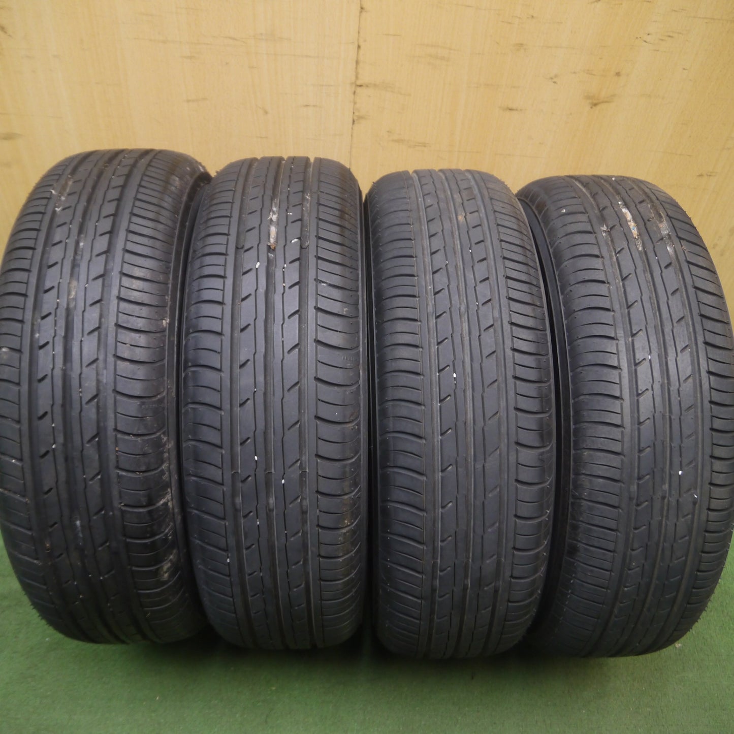 *送料無料* 超バリ溝！22年！ほぼ10分★ダイハツ アトレーワゴン 純正 165/65R13 ヨコハマ BluEarth-ES ES32 13インチ PCD100/4H★4052708Hノ
