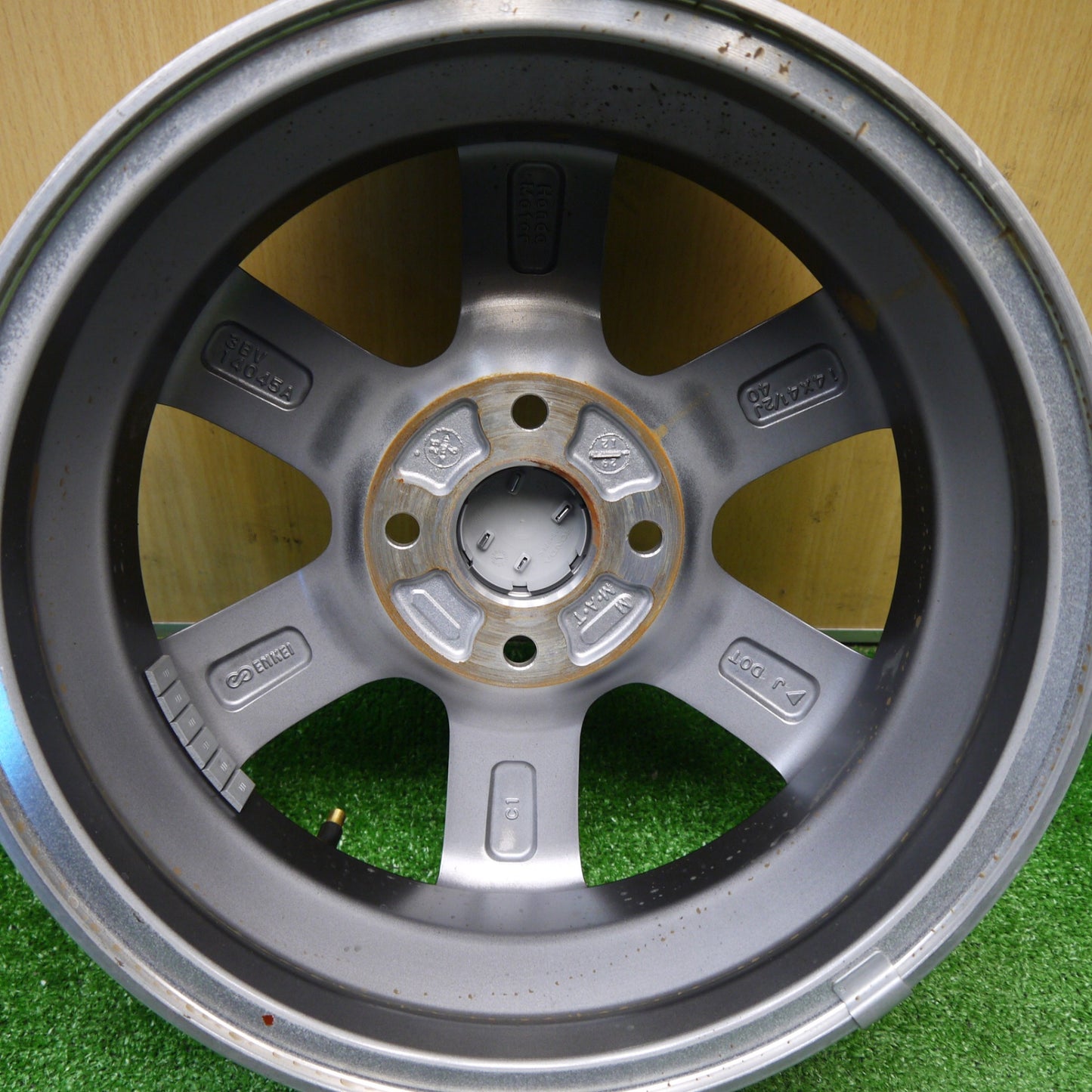 新車外し！付属品付き★ホンダ N-ONE 純正 ENKEI 製 ホイール 14インチ 14×4.5J Nワン N-ワン エンケイ PCD100/4H★5111403Hホ