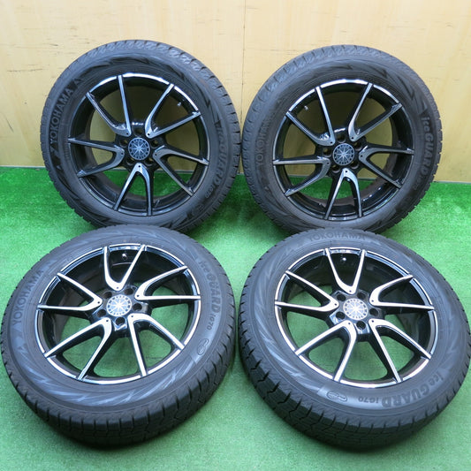 バリ溝！23年！キレイ！ほぼ10分★ベンツ 等 EURO FORSCH H844 215/60R18 スタッドレス ヨコハマ アイスガード iG70 ユーロフォルシュ 18インチ PCD112/5H★5122001HAス