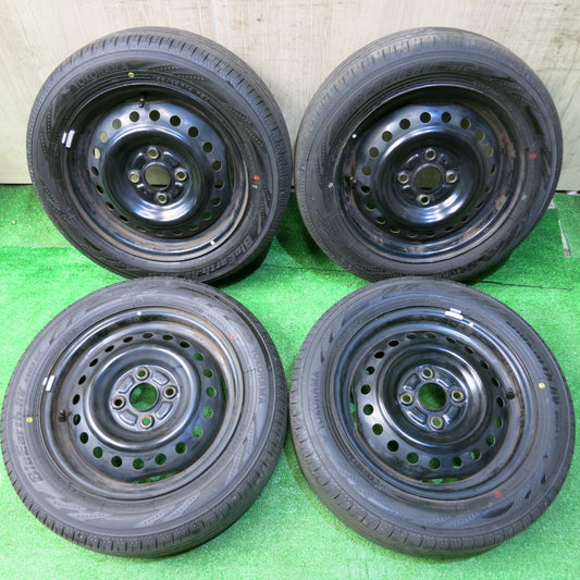 タイヤほぼ未使用！25年★155/65R14 ヨコハマ BluEarth-RV RV03 CK スチール ホイール 14インチ ブルーアース PCD100/4H★5062701HAノ
