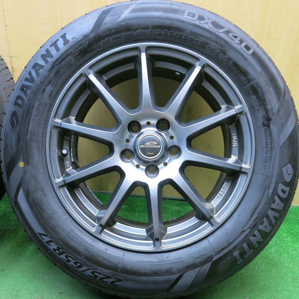 バリ溝！22年！9.5分★225/65R17 ダヴァンティ DX740 SCHNEIDER ATECH シュナイダー 17インチ PCD114.3/5H★4062101HAノ