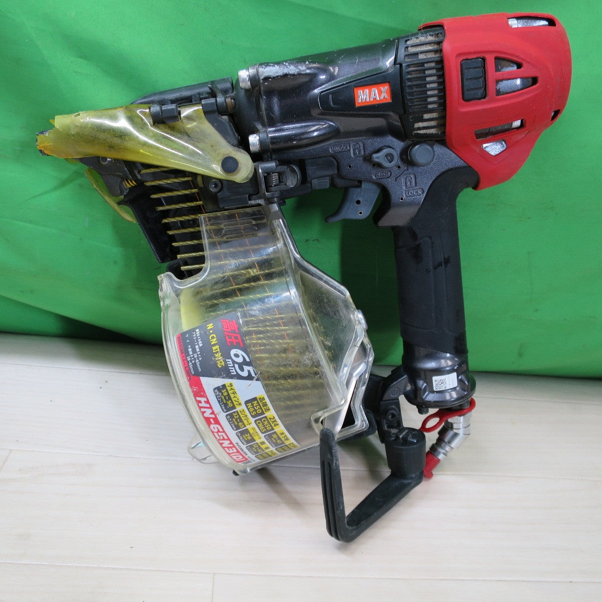 [送料無料] 付属品付き☆MAX 高圧 65mm マックス 釘打機 スーパーネイラ HN-65N3(D) 釘打ち機 コイルネイラ☆