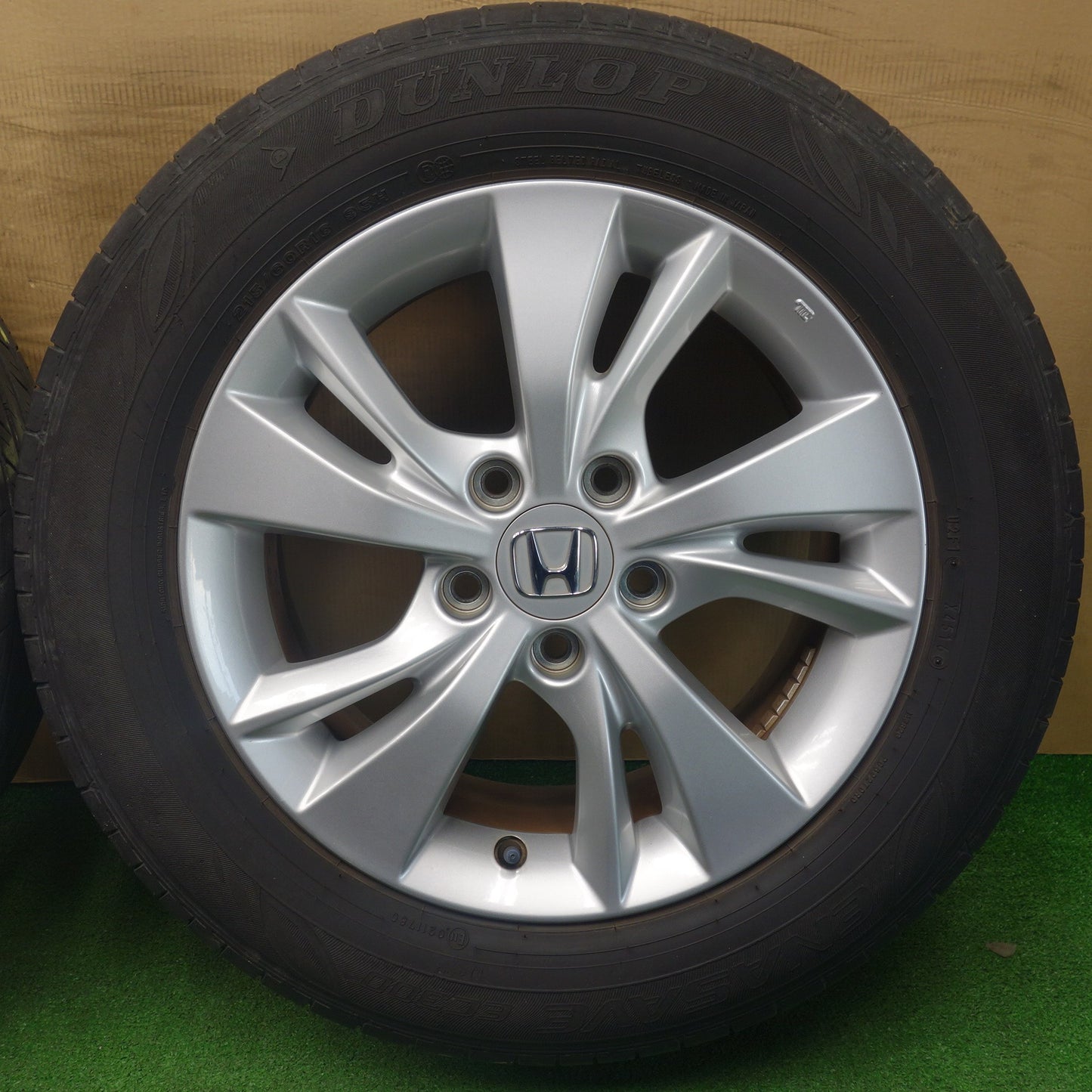 バリ溝！キレイ！8.5分★ホンダ ヴェゼル 純正 215/60R16 ダンロップ エナセーブ EC300 16インチ PCD114.3/5H★6031501KTノ