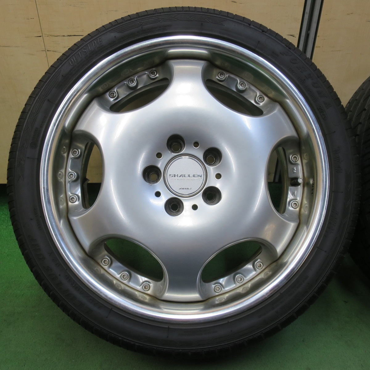 4本価格！22年★SHALLEN AME 225/40R18 フォーチュナ エコプラス UHP 18インチ シャレン PCD114.3/5H★5050811イノ