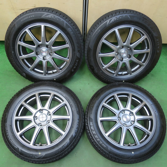 バリ溝！23年！キレイ！9.5分★LOXARNY SPORT 195/60R17 スタッドレス ブリヂストン ブリザック VRX3 ロクサーニ スポーツ 17インチ PCD114.3/5H★5061802イス