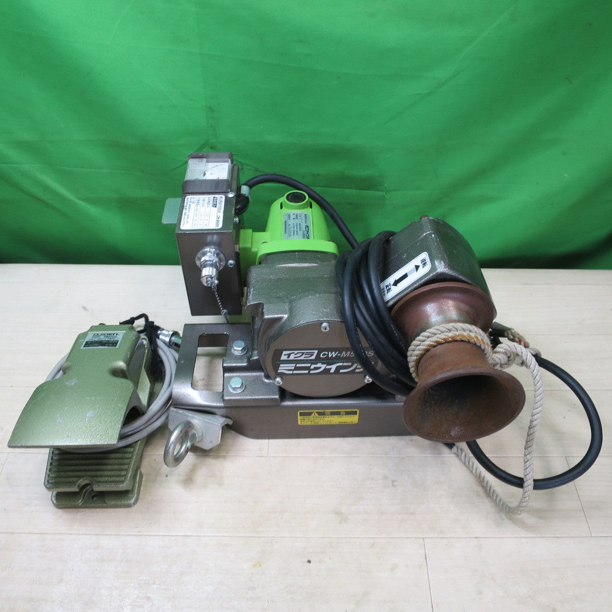 ☆イクラ ミニ ウインチ CW-M500S フットスイッチ 付き OFL-1-SM2C 電動 工具 ウィンチ IKURA TOOLS 育良精機 工具 道具☆