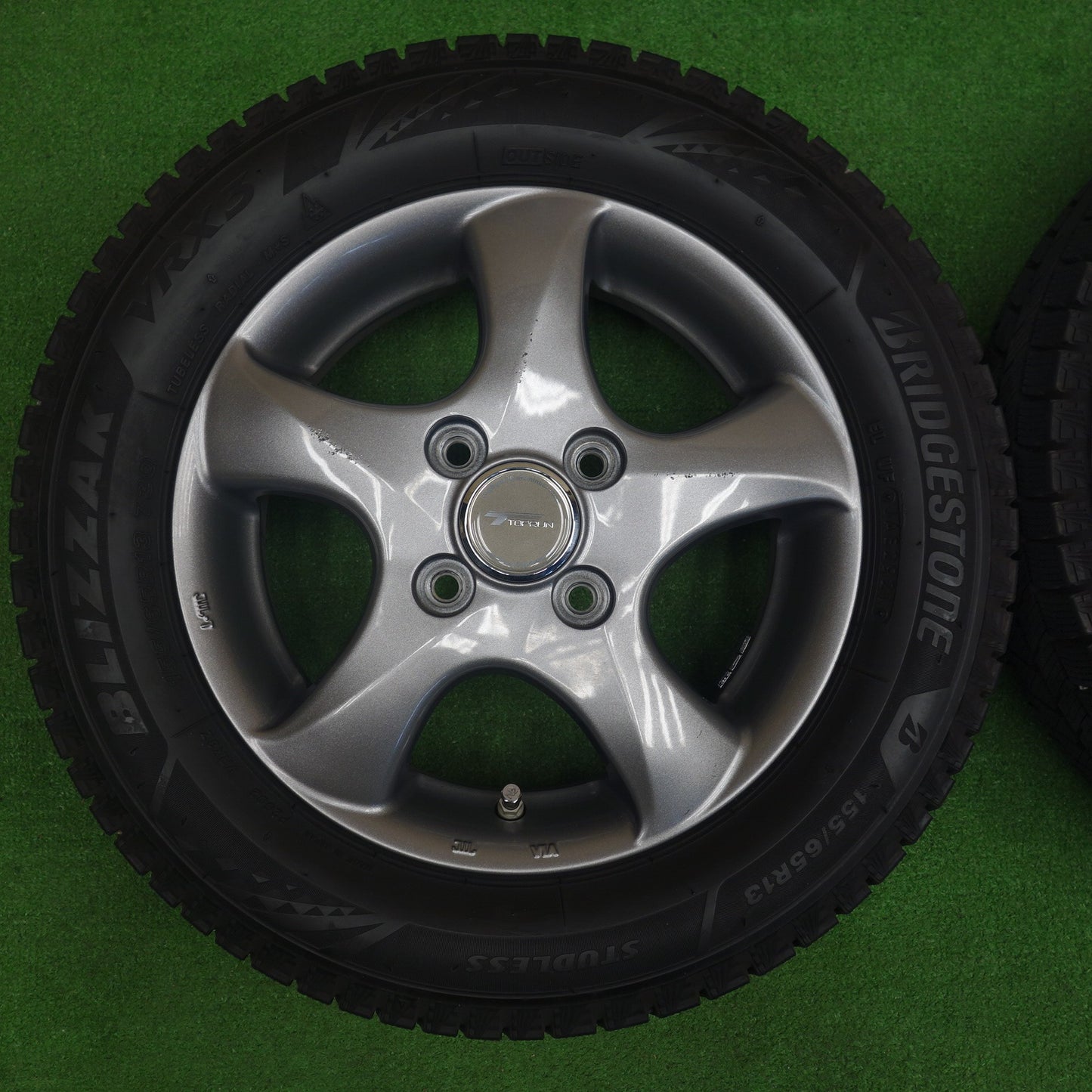 バリ溝！8.5分★スタッドレス 155/65R13 ブリヂストン ブリザック VRX3 TOPRUN トップラン 13インチ PCD100/4H★6032002KTス