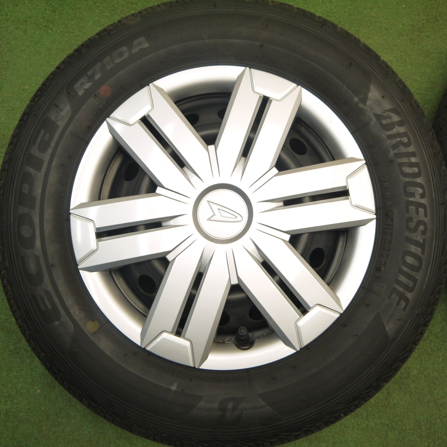 キレイ！23年★ダイハツ アトレー 純正 スチール 145/80R12 80/78N ブリヂストン エコピア R710A 12インチ PCD100/4H★6022001Hノ