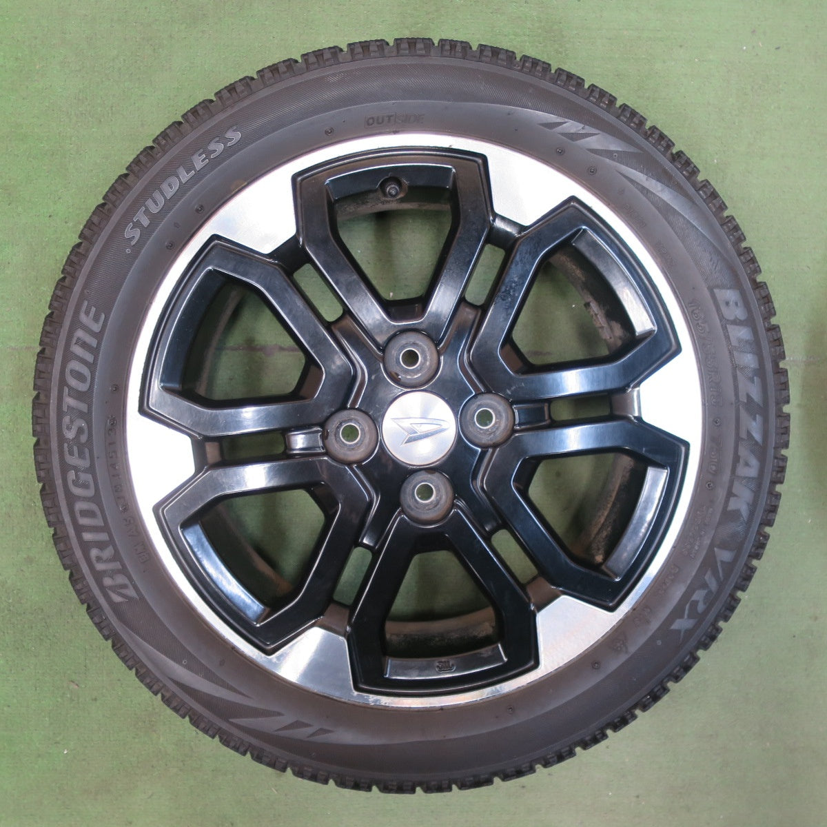 4本価格★ダイハツ ウェイク ピクシス メガ 等 純正 165/55R15 スタッドレス ブリヂストン ブリザック VRX 15インチ PCD100/4H★5111904TTス