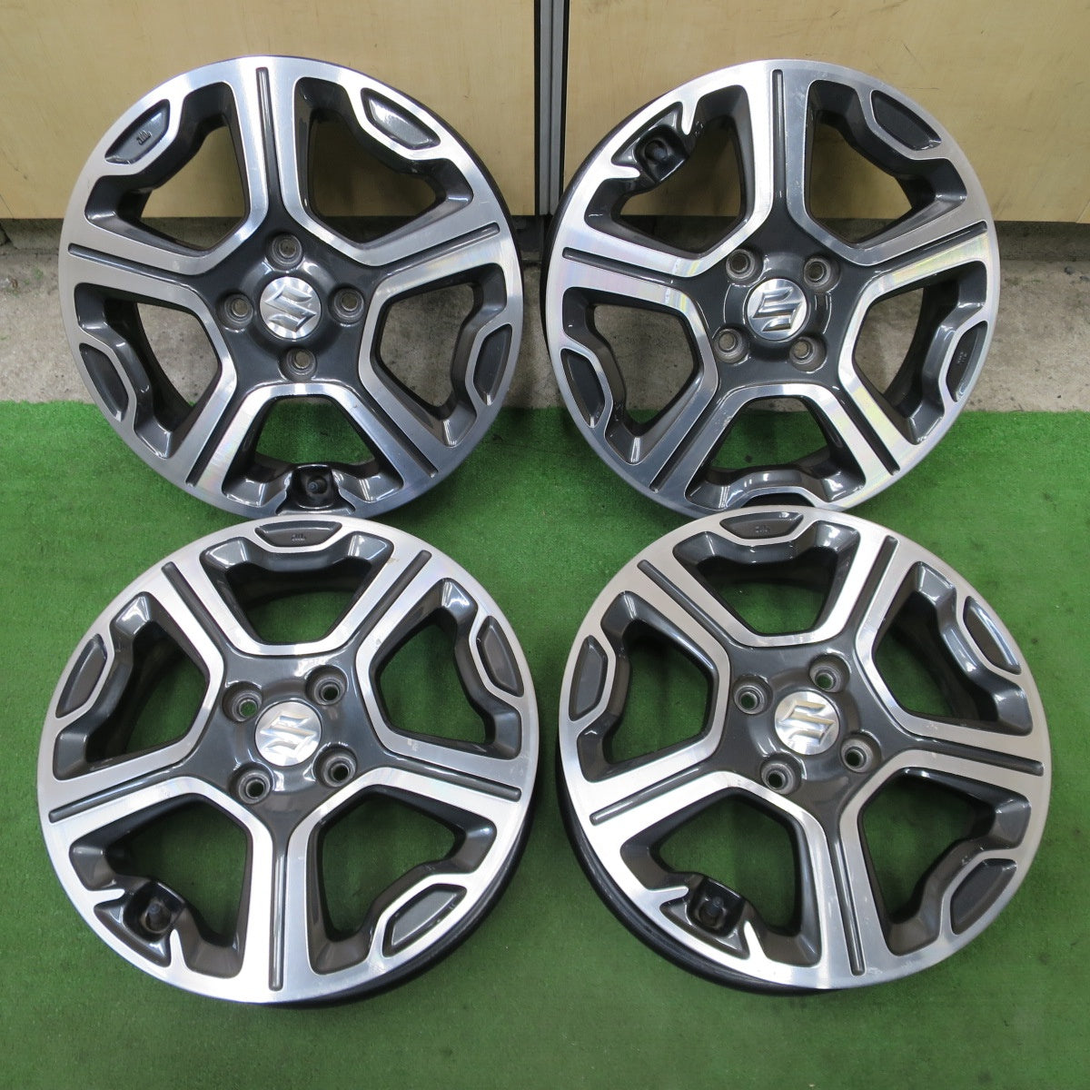 4本価格★スズキ ハスラー 純正 ホイール 15インチ 15×4.5J PCD100/4H★6041502NGホ
