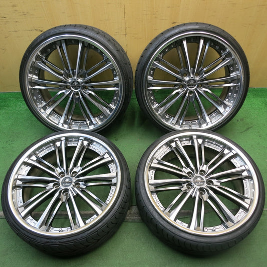 バリ溝！22年！9分★kranze Acuerdo 225/30R20 235/30R20 ニットー NEO テク GEN クレンツェ アクエルド 20インチ PCD114.3/5H★5091111HAノ