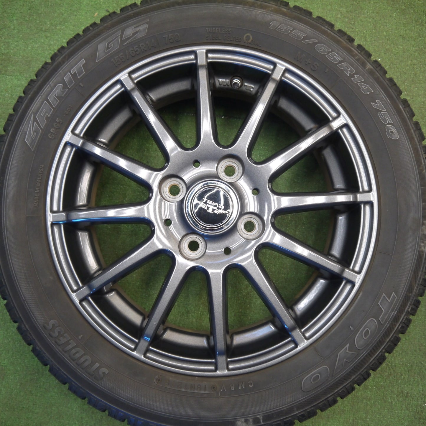 キレイ★スタッドレス 155/65R14 トーヨー ガリット G5 TEAD テッド 14インチ PCD100/4H★6031605Hス