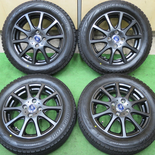 バリ溝！21年！キレイ！9分★スタッドレス 155/65R14 ブリヂストン ブリザック VRX2 Eta TIRADO LA STRADA 14インチ PCD100/4H★5062006TTス