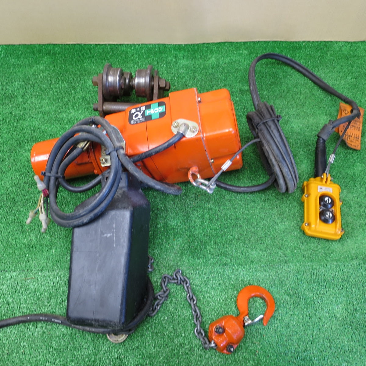 [送料無料] ◆象印 チェーンブロック 0.1 ton αHB-01 電動 工具 100kg 0.1トン 0.1TON ELEPHANT 200V 吊り 吊上げ 荷揚げ◆