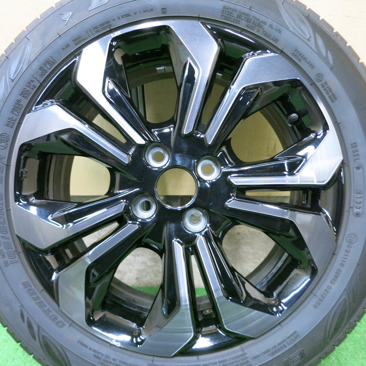 [送料無料] バリ溝！23年！9分！1本★ホンダ GR系 フィット クロスター 純正 185/60R16 ダンロップ エナセーブ EC300+ 16インチ PCD100/4H★4091301ナノ