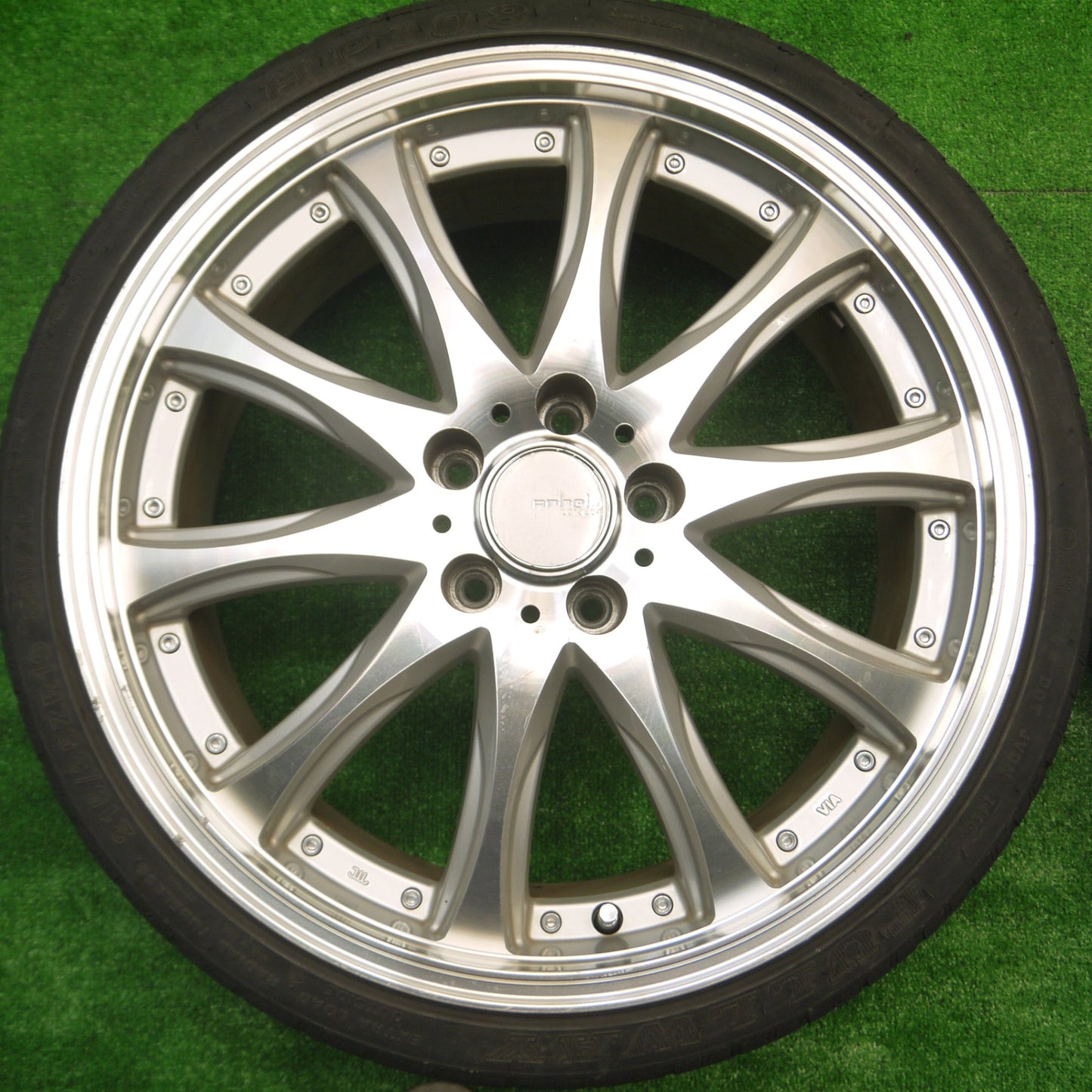 *送料無料* 4本価格★Anhelo corazon 215/35R19 フルウェイ HP108 アネーロコラソン 19インチ PCD114.3/5H★4080601Hノ
