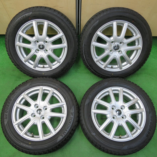 *送料無料* バリ溝！キレイ！9.5分★スタッドレス 185/60R15 ヨコハマ アイスガード iG50 プラス STRANGER ストレンジャー 15インチ PCD100/4H★4063003イス