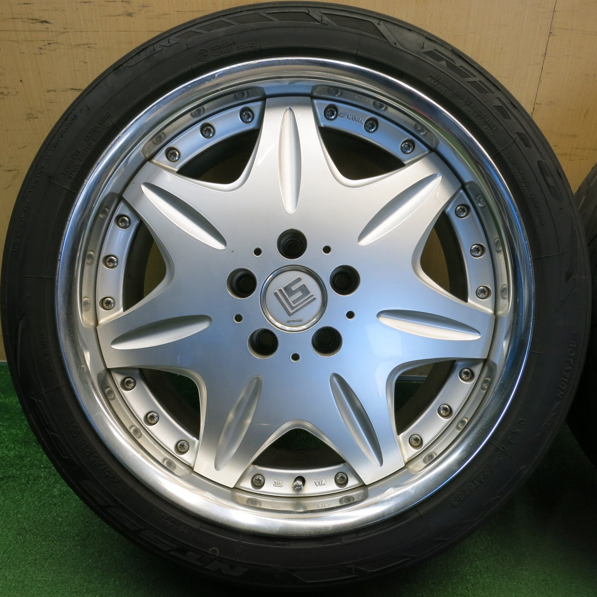 4本価格！23年★WORK LS207 225/45R18 ニットー NT555 G2 ワーク 18インチ PCD114.3/5H★6041101HAノ