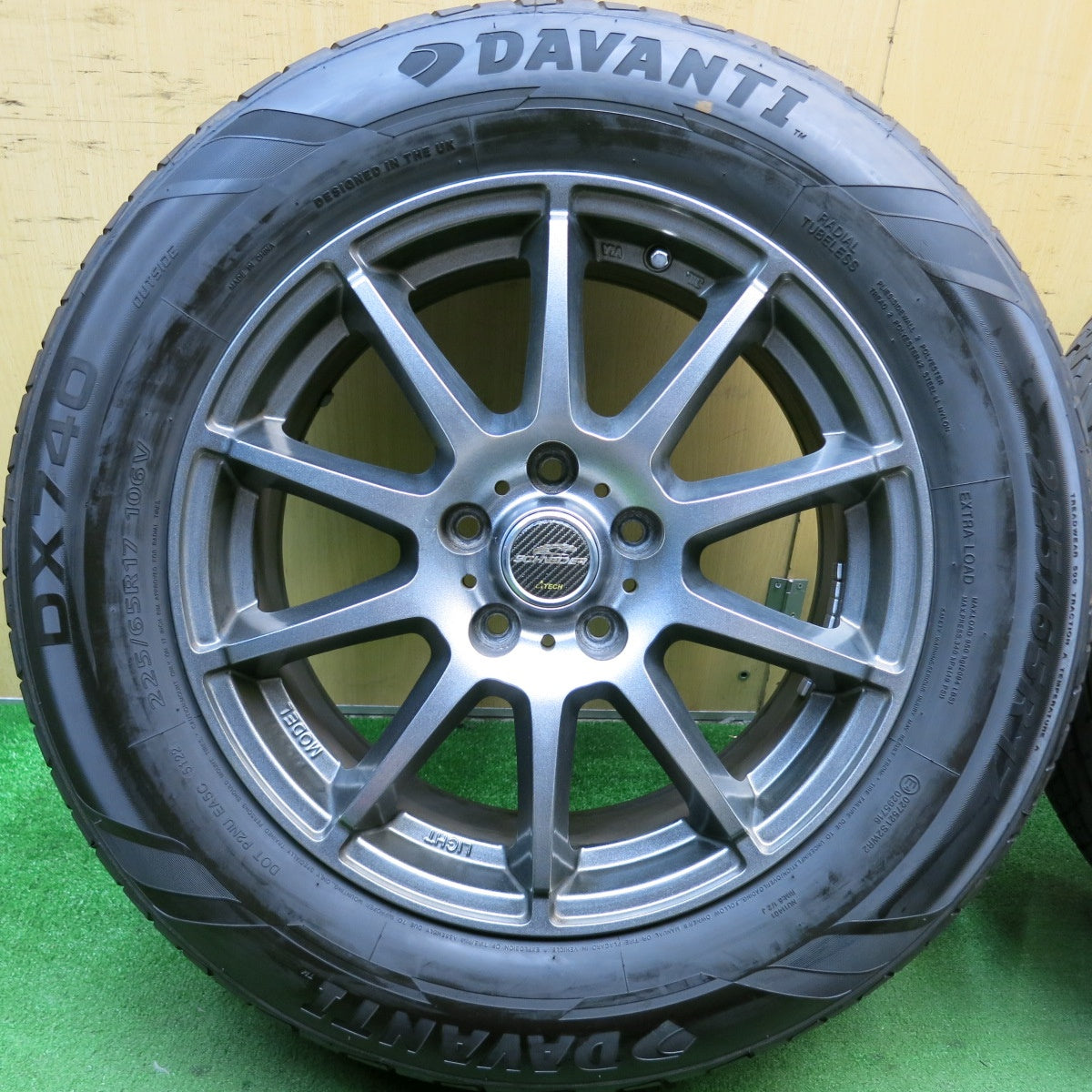 バリ溝！22年！9.5分★225/65R17 ダヴァンティ DX740 SCHNEIDER ATECH シュナイダー 17インチ PCD114.3/5H★4062101HAノ