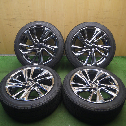 *送料無料* バリ溝!22年!キレイ!9.5分★トヨタ 220系 クラウン RS アドバンス 後期 純正 225/45R18 スタッドレス ブリヂストン ブリザック VRX2 PCD114.3/5H★4052202Hス