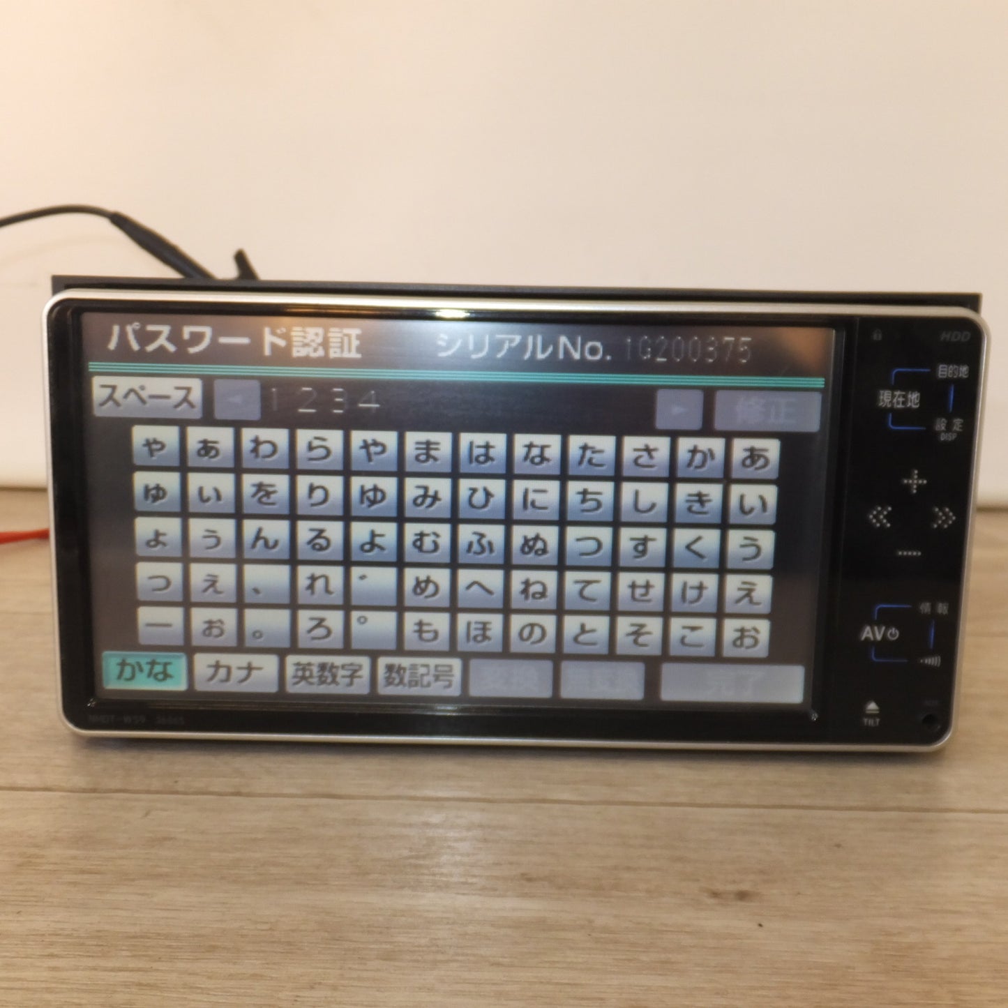 [送料無料] 現状品★富士通テン製 トヨタ 純正 HDDナビゲーション NHDT-W59 08545-00S40 セキュリティロック(11)★