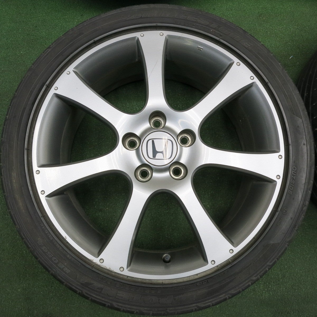 *送料無料* 4本価格★ホンダ オデッセイ アブソルート 純正 225/45R18 ブリヂストン ポテンザ RE050A 18インチ PCD114.3/5H★4032405HAノ