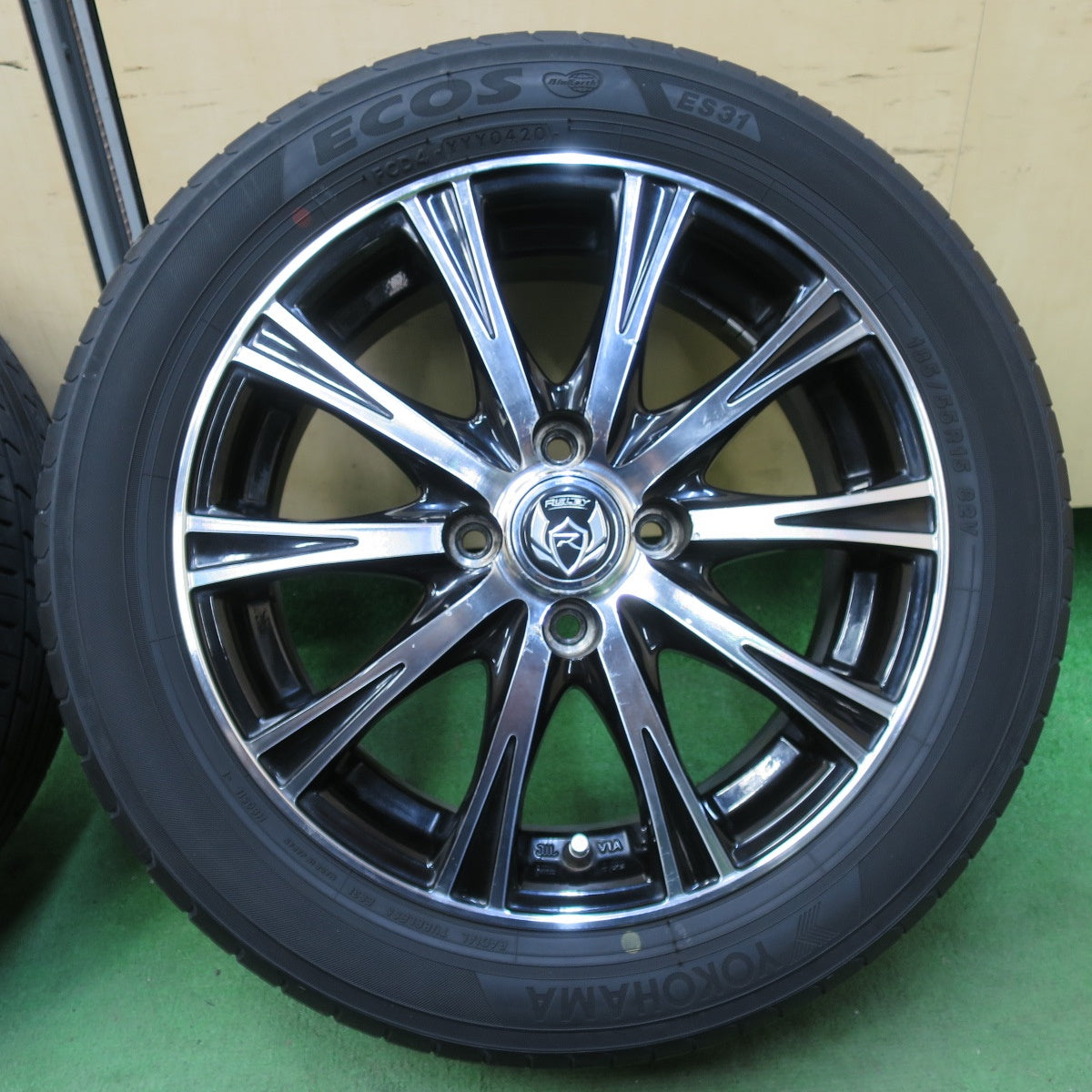 [送料無料] 4本価格★185/55R15 ヨコハマ エコス ES31 RiZLEY ライツレー 15インチ PCD100/4H★5040508イノ