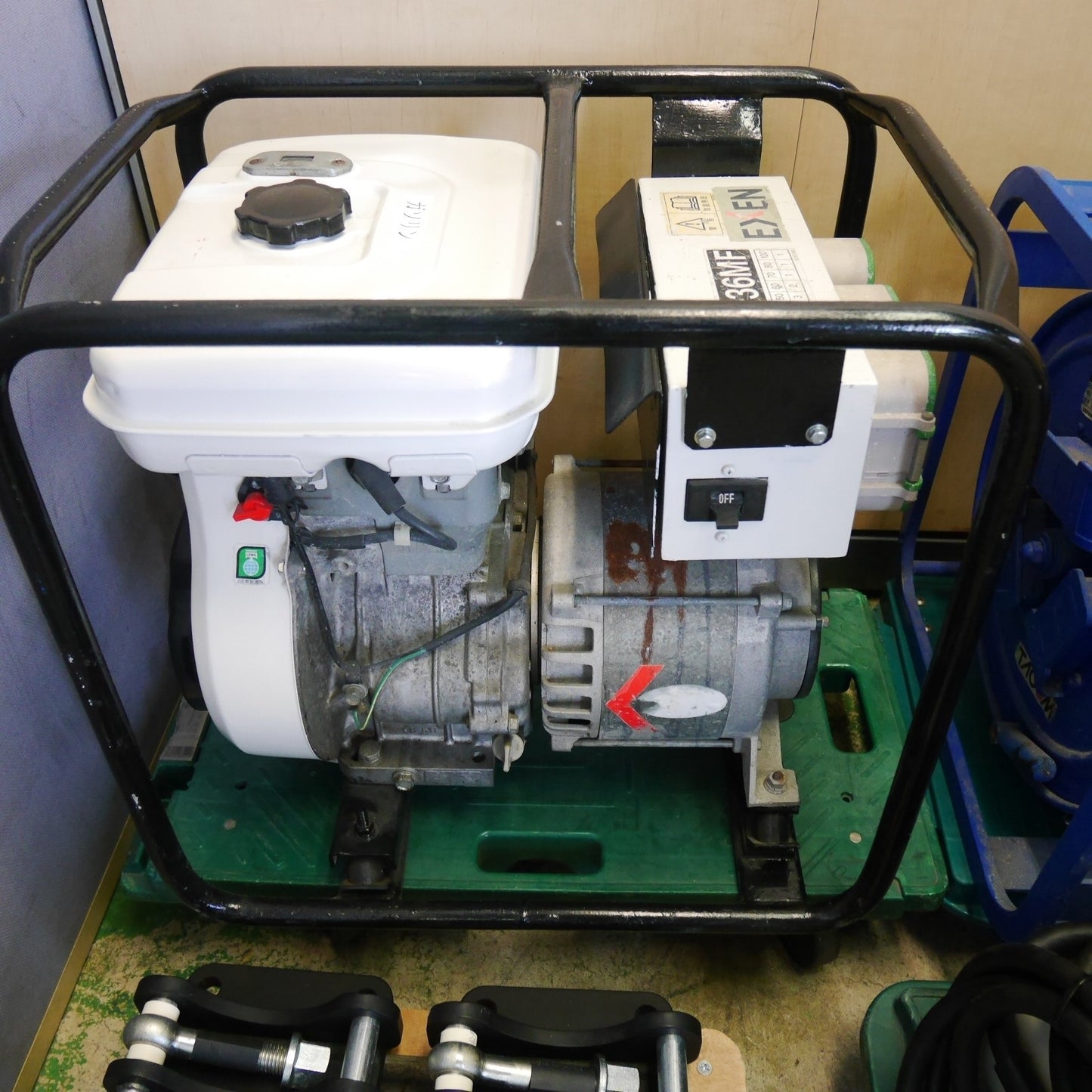 【岐阜発 直接引取限定】まとめ売り☆EXEN エクセン 高周波 エンジン 発電機 バイブレーター HAG136MF 高周波 振動 モーター HKM75LFSA TACOM 大旭建機 コードリール 盤 TCD8030 ベースブレード☆