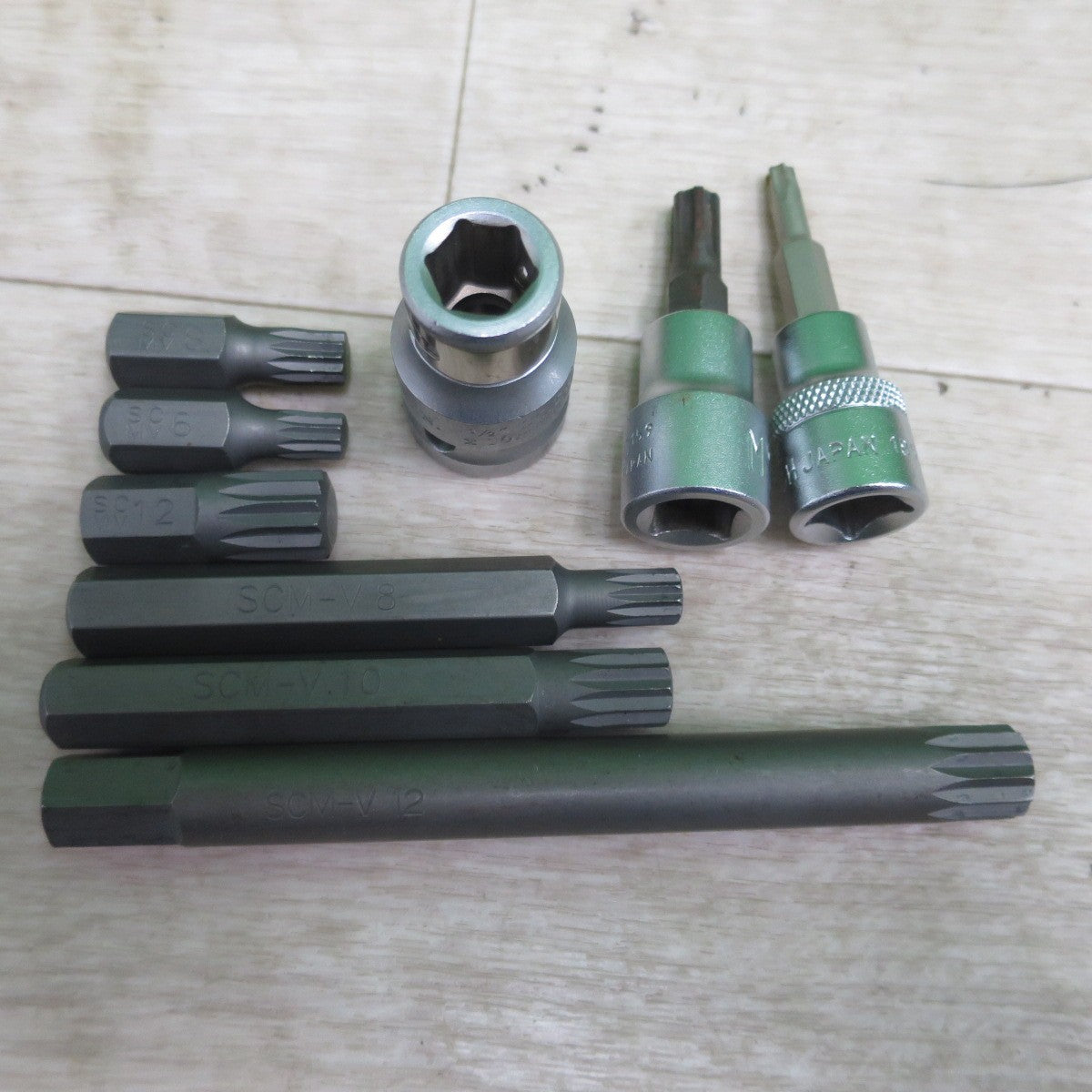 [送料無料] まとめ売り☆トルクスビット ソケット 六角 セット 6 8 12 SCM-V8 SCM-V10 SCM-V12 10mm 等☆
