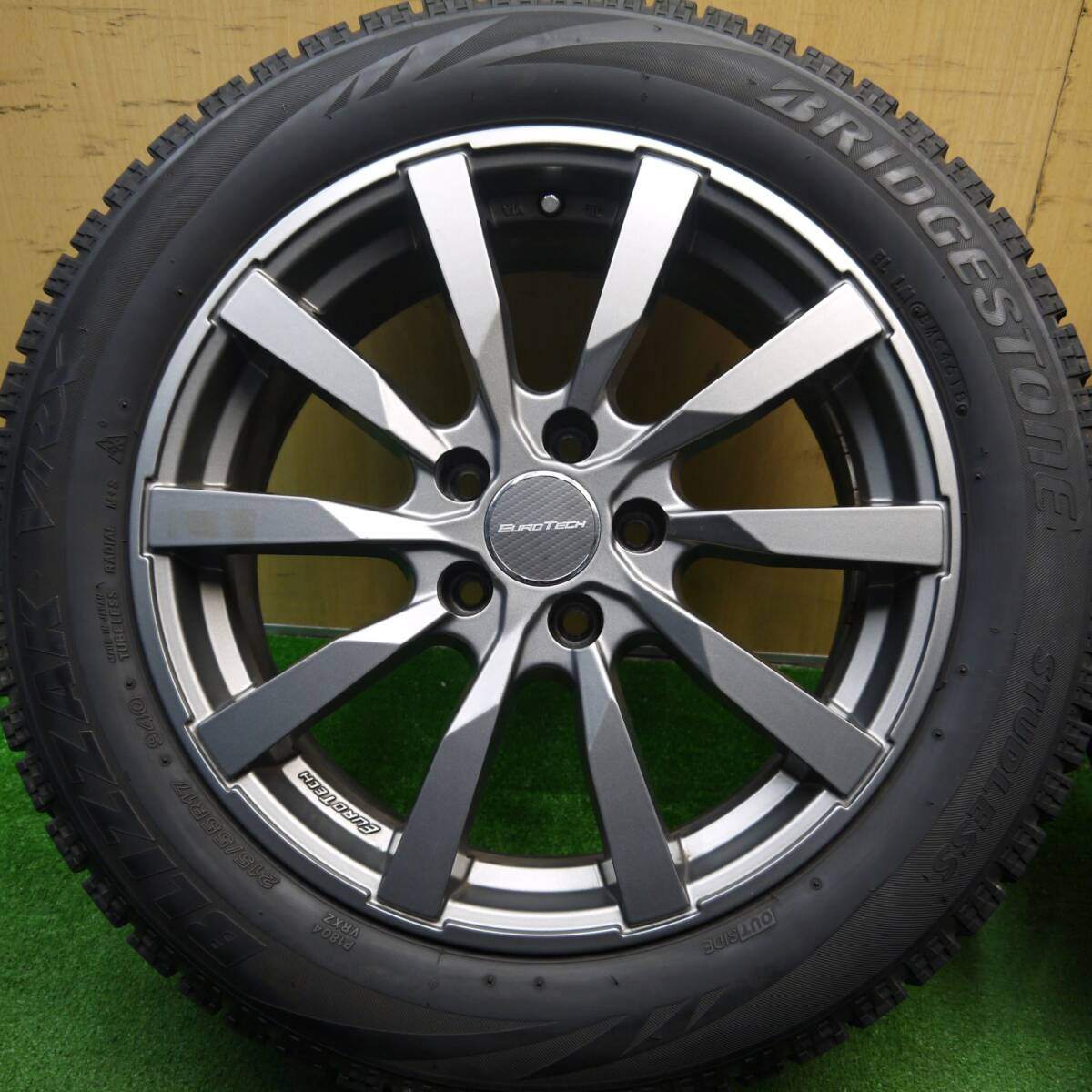 キレイ★ワーゲン 等 EUROTECH 215/55R17 スタッドレス ブリヂストン ブリザック VRX ユーロテック 17インチ PCD112/5H★5031708Hス
