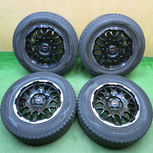 バリ溝！23年！9.5分以上★ジープ 等 LMG MS-9W 215/65R16 スタッドレス ダンロップ ウインターマックス SJ8 LEHRMEISTER GEAR 16インチ PCD110/5H★6032911HAス