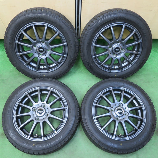 バリ溝！キレイ！9分★スタッドレス 155/65R14 グッドイヤー アイスナビ6 TEAD テッド 14インチ PCD100/4H★5042105イス