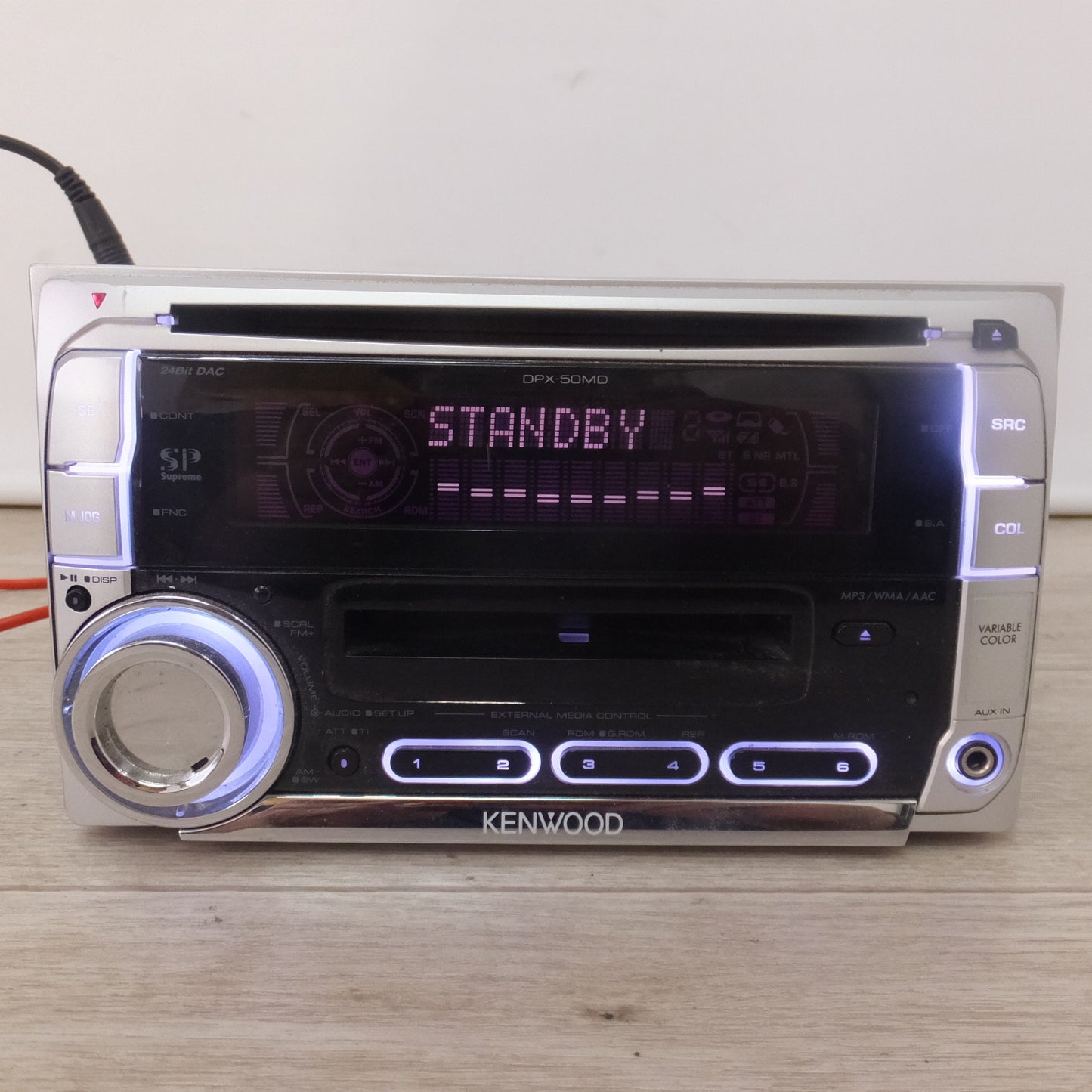 [送料無料] ★ケンウッド KENWOOD 2DIN コンポ CD/MDレシーバー DPX-50MDS(52★