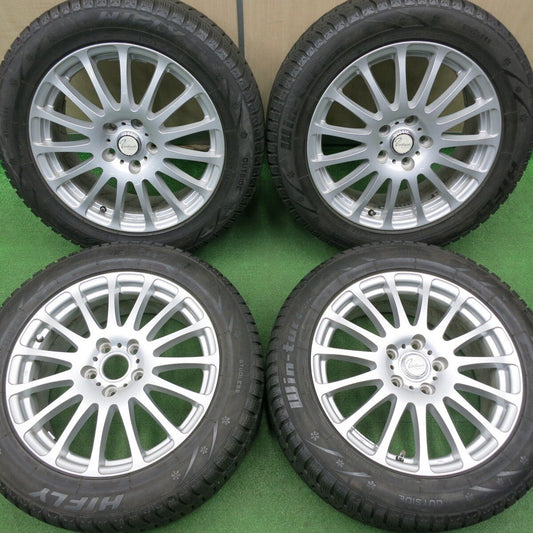 バリ溝！キレイ！9分★スタッドレス 225/55R17 ハイフライ Win-turi 212 Verthandi ヴェルザンディ ヴェルサンディ 17インチ PCD114.3/5H★5010413NJス