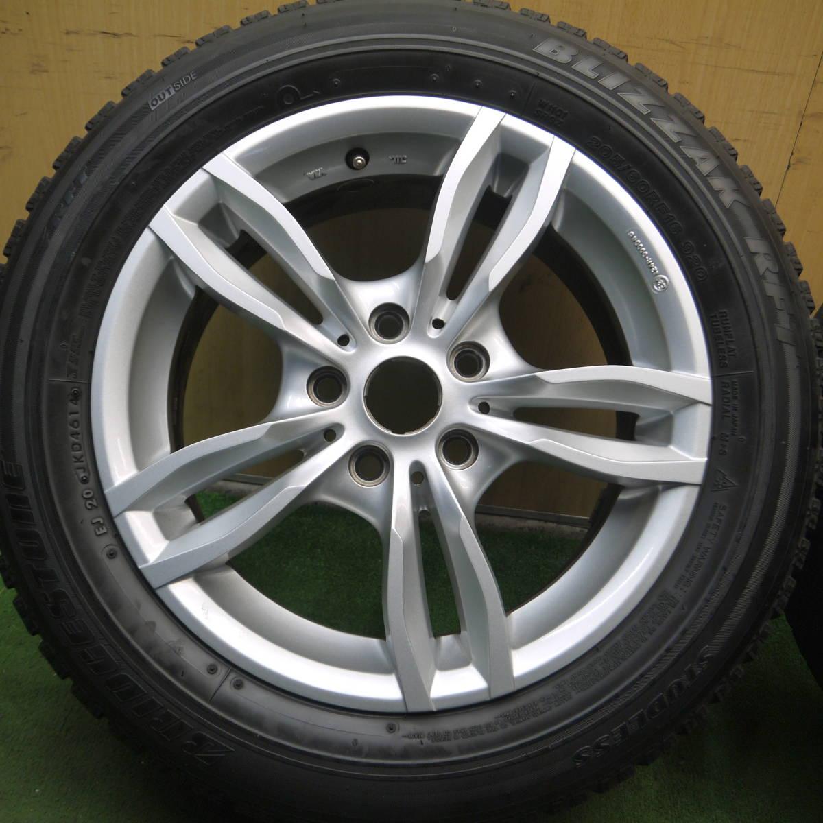 キレイ★BMW 等 MAK 205/60R16 スタッドレス ブリヂストン ブリザック RFT 16インチ PCD112/5H★3120106Hス