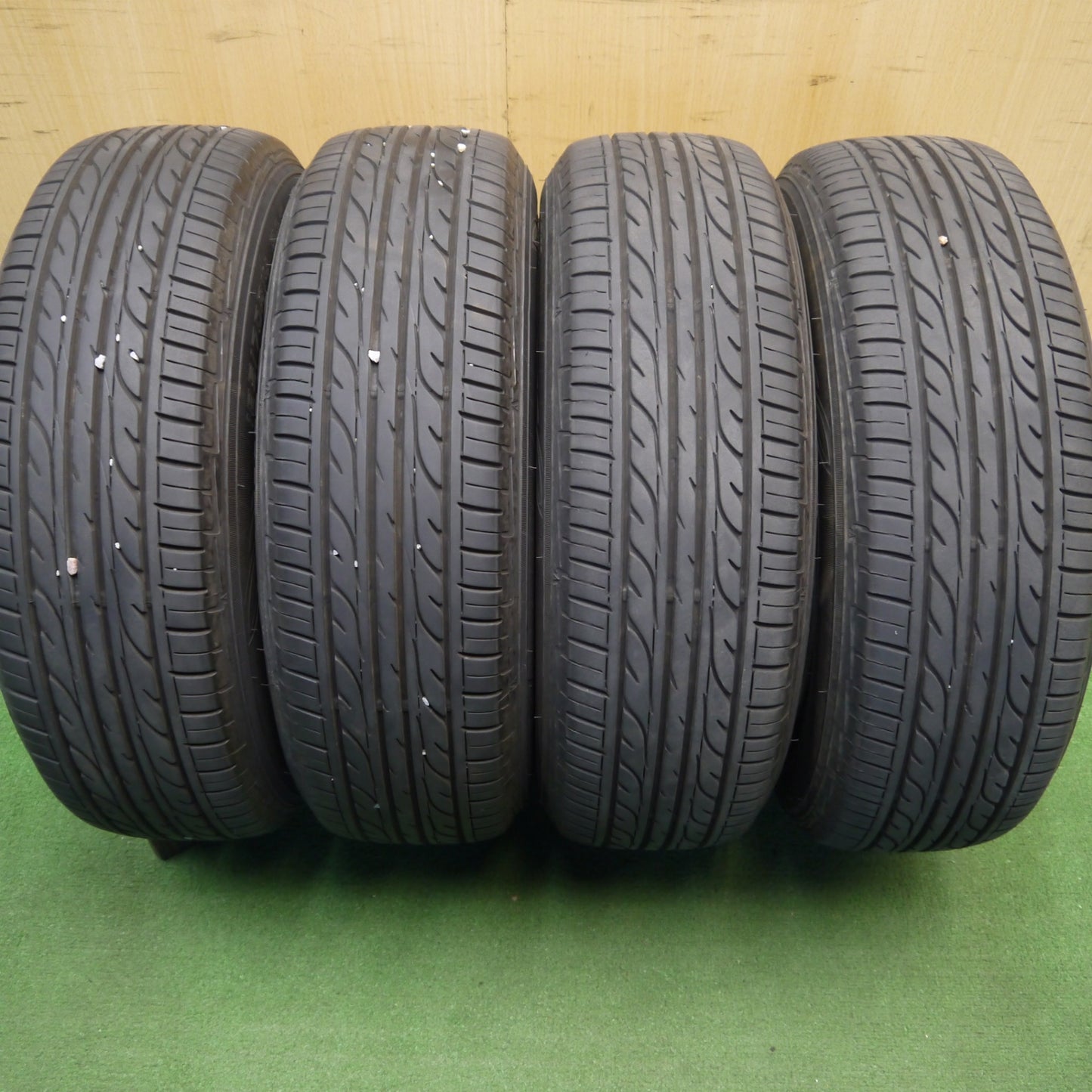 バリ溝！23年！8.5分★日産  ノート 純正 スチール 185/70R14 ダンロップ EC202 14インチ PCD100/4H★6041507Hノ