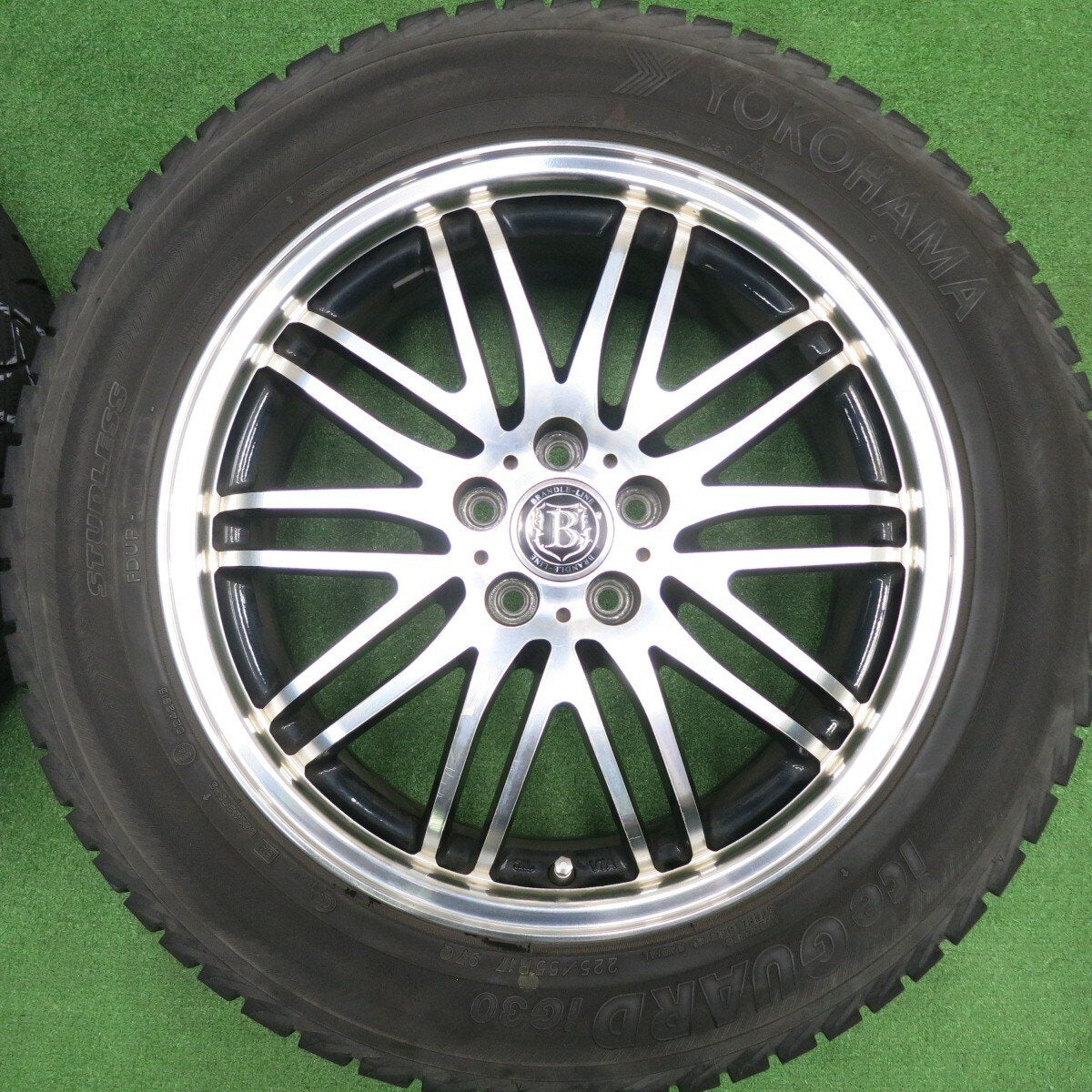 4本価格★フォレスター等 225/55R17 BRANDLE-LINE スタッドレス ヨコハマ アイスガード iG30 PCD100/5H★4102906HAス