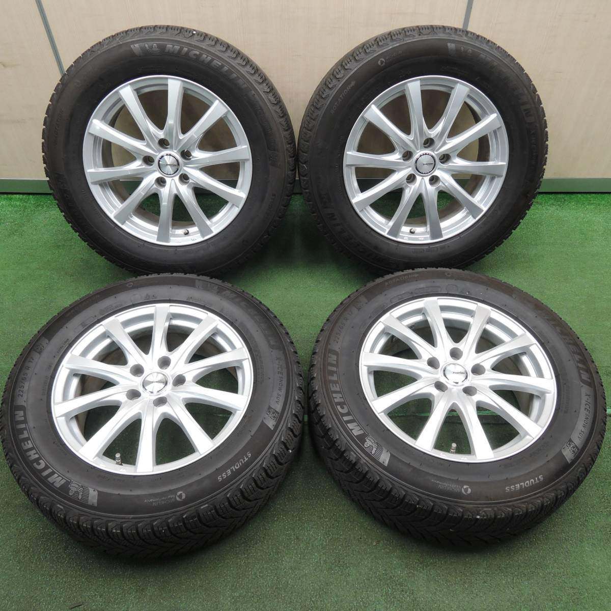 キレイ！20年★スタッドレス 225/65R17 ミシュラン X-ICE SNOW SUV ravrion RS01 ラブリオン PCD114.3/5H★4030110TNス