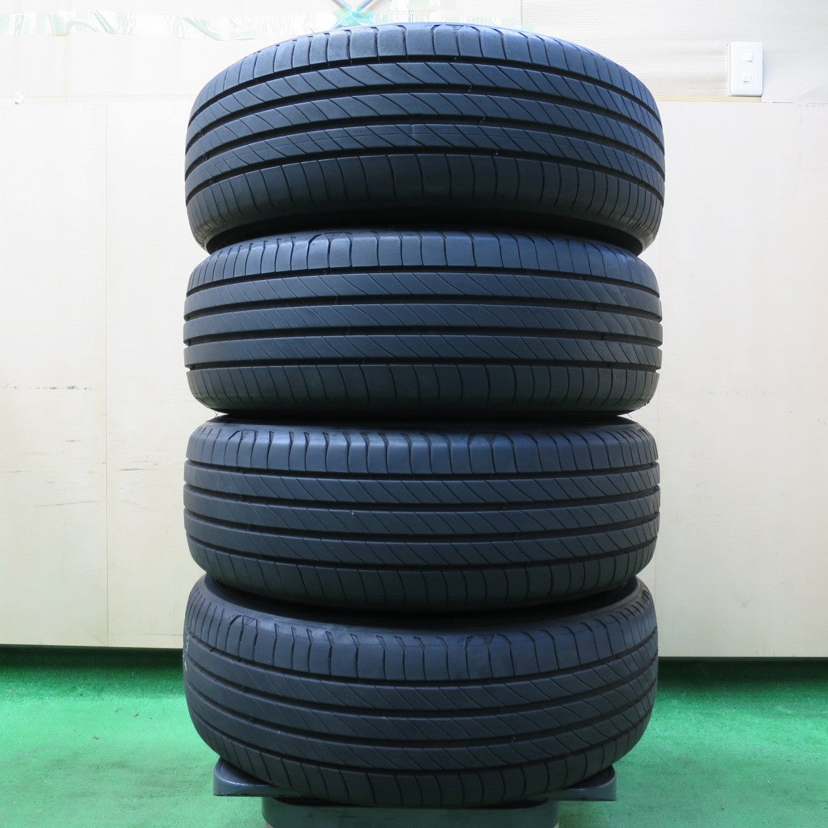 *送料無料* バリ溝！20年！8.5分★トヨタ 50系 プリウス 純正 195/65R15 ミシュラン プライマシー4 15インチ PCD100/5H★4061404イノ