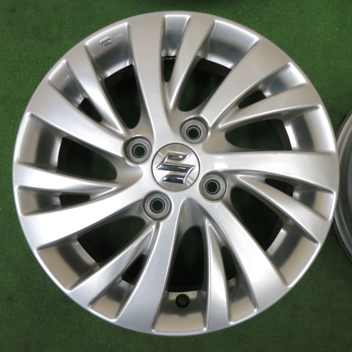 キレイ★スズキ MK53S スペーシア ワゴンR 等 純正 ホイール 14インチ 14×4.5J PCD100/4H★6011704ナホ