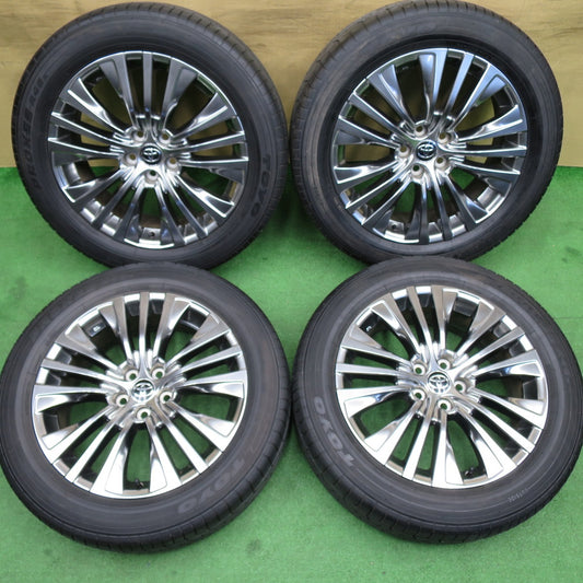 バリ溝！24年！9.5分以上★トヨタ 80系 ハリアー Z 純正 225/55R19 トーヨー プロクセス R46A 19インチ PCD114.3/5H★6030804NKノ