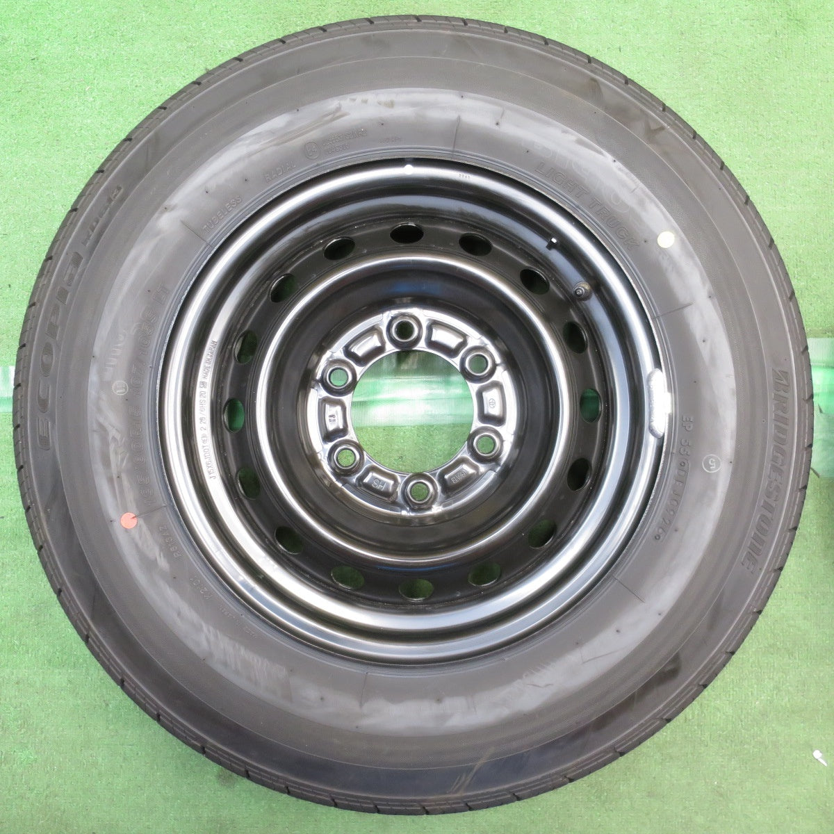 新車外し！26年◎トヨタ ハイエース 純正 スチール 195/80R15 107/105S ブリヂストン エコピア RD613 15インチ PCD139.7/6H◎6091912NJノ