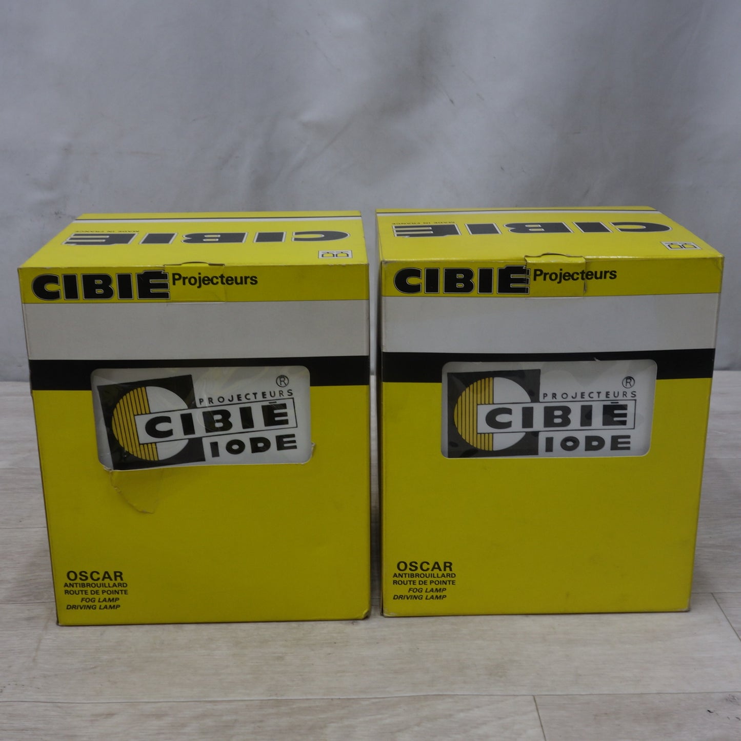 [送料無料] 左右セット! 5点まとめ売り◆シビエ CIBIE ミニ H4 オスカー ランプ ライト /ストーン ガード /チューンアップ LEON◆