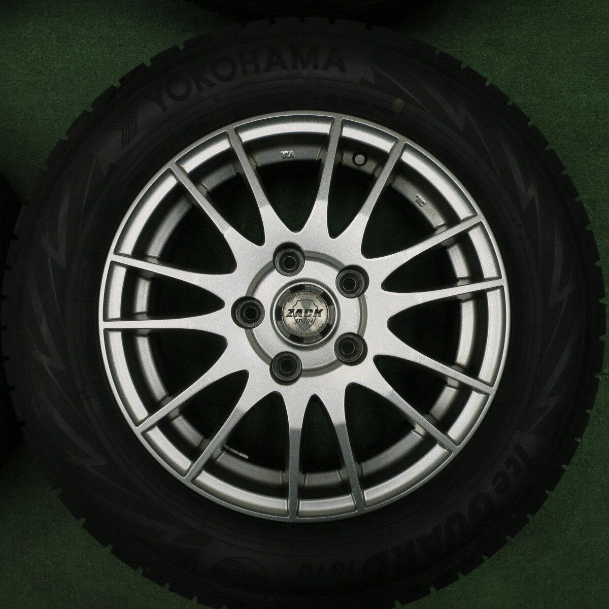 バリ溝！21年！キレイ！ほぼ10分★スタッドレス 195/65R15 ヨコハマ アイスガード iG70 ZACK JP-104 MONZA ザック 15インチ PCD114.3/5H★4120810TNス