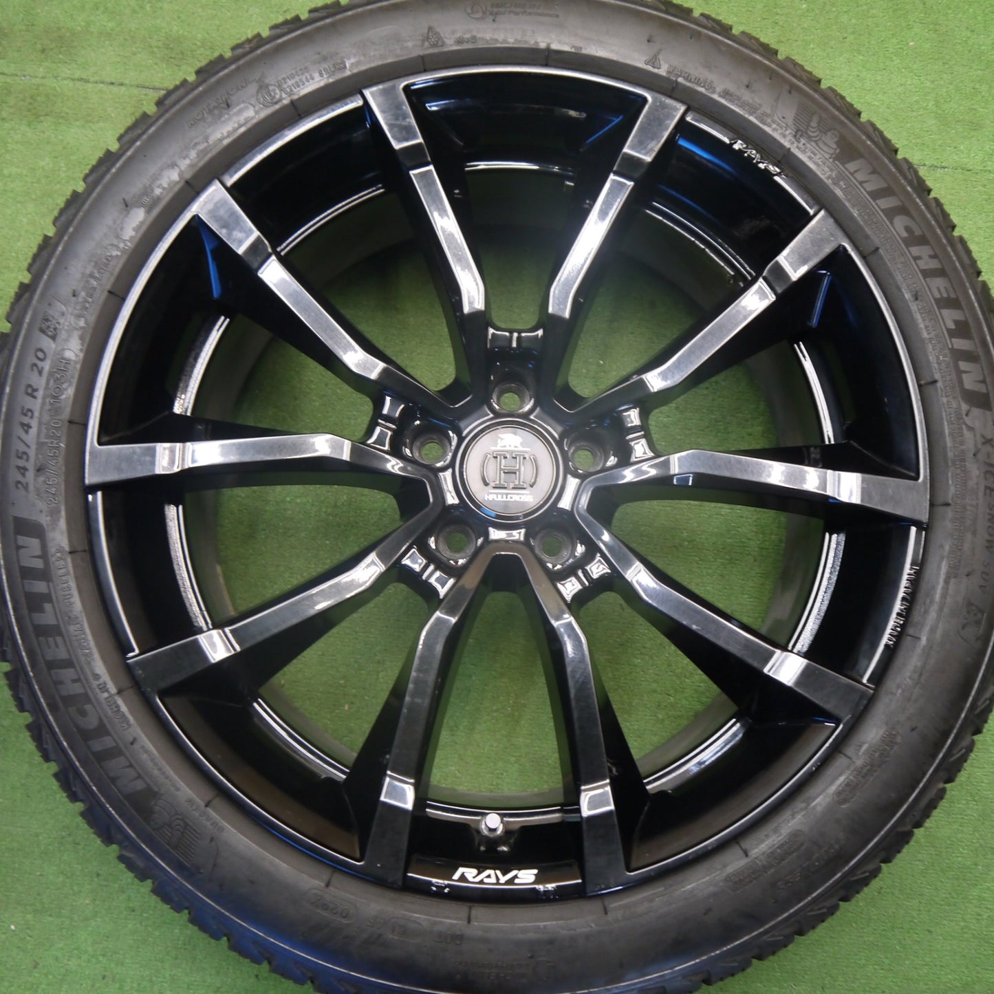 キレイ★RAYS HFULLCROSS HC RV5 245/45R20 スタッドレス ミシュラン X-ICE SNOW SUV 20インチ レイズ フルクロス PCD114.3/5H★6040601Hス