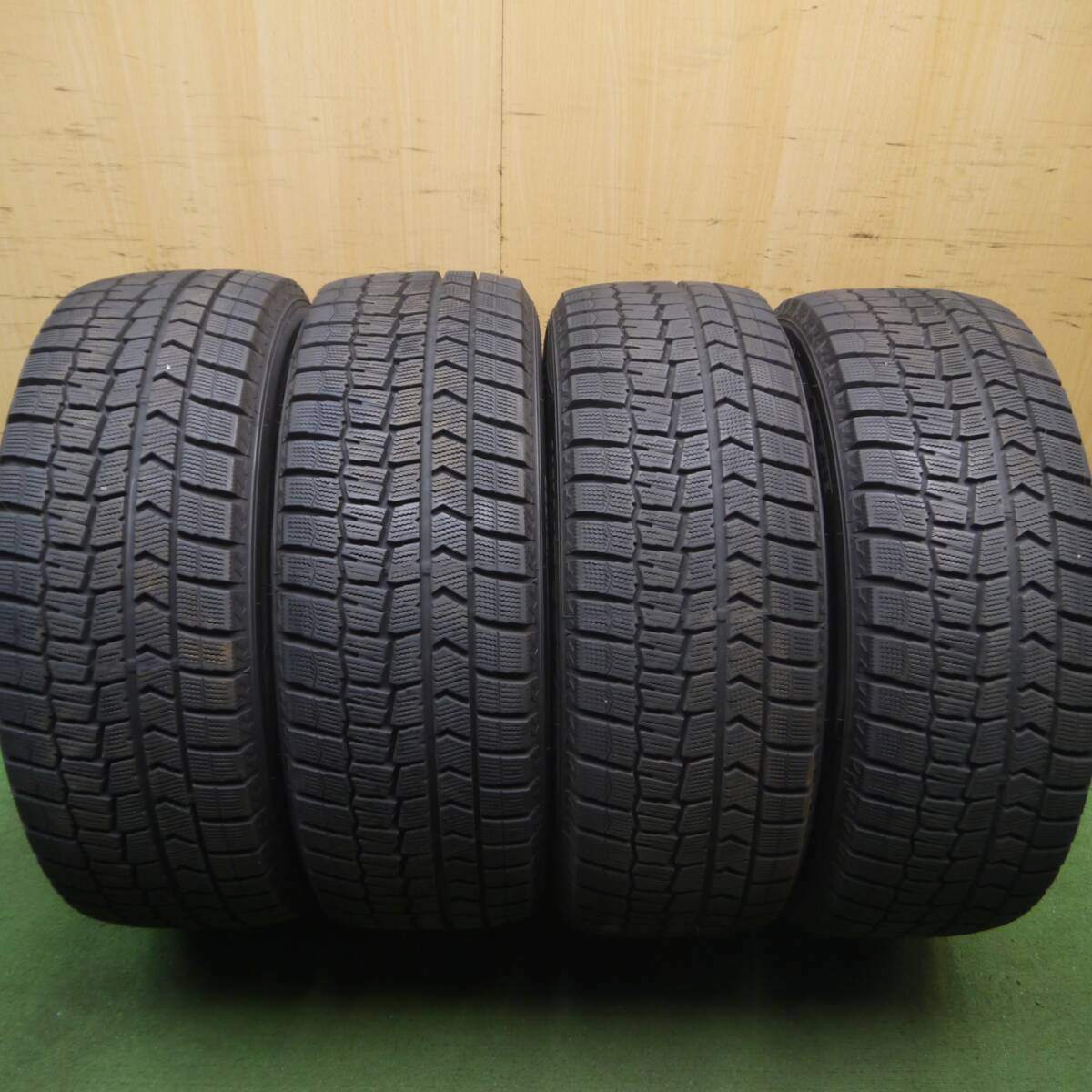 バリ溝！キレイ！9.5分★ベンツ 等 AGA 225/55R17 スタッドレス ダンロップ ウインターマックス WM02 PCD112/5H★4061903Hス