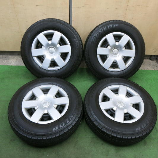 バリ溝！22年！キレイ！9.5分★トヨタ 200系 ハイエース 純正 スチール 195/80R15 107/105L ダンロップ エナセーブ VAN01 15インチ PCD139.7/6H★6011604ナノ