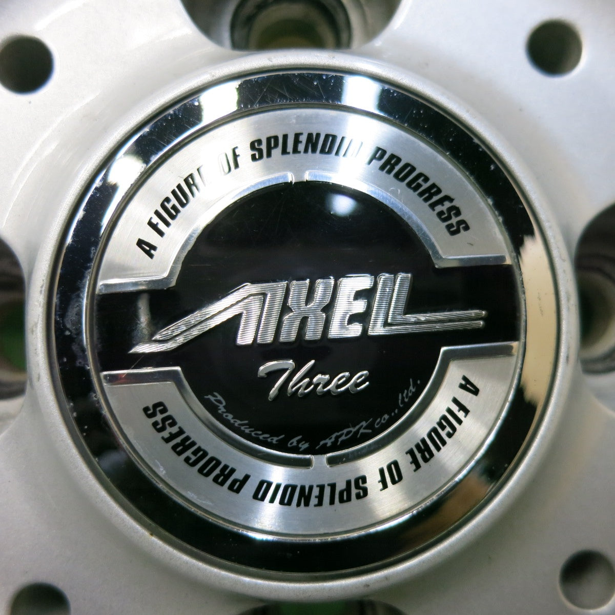 キレイ★AXEL Three weds アクセル ウェッズ 15インチ ホイール 15×5.5J PCD100/4H★5042307SYホ