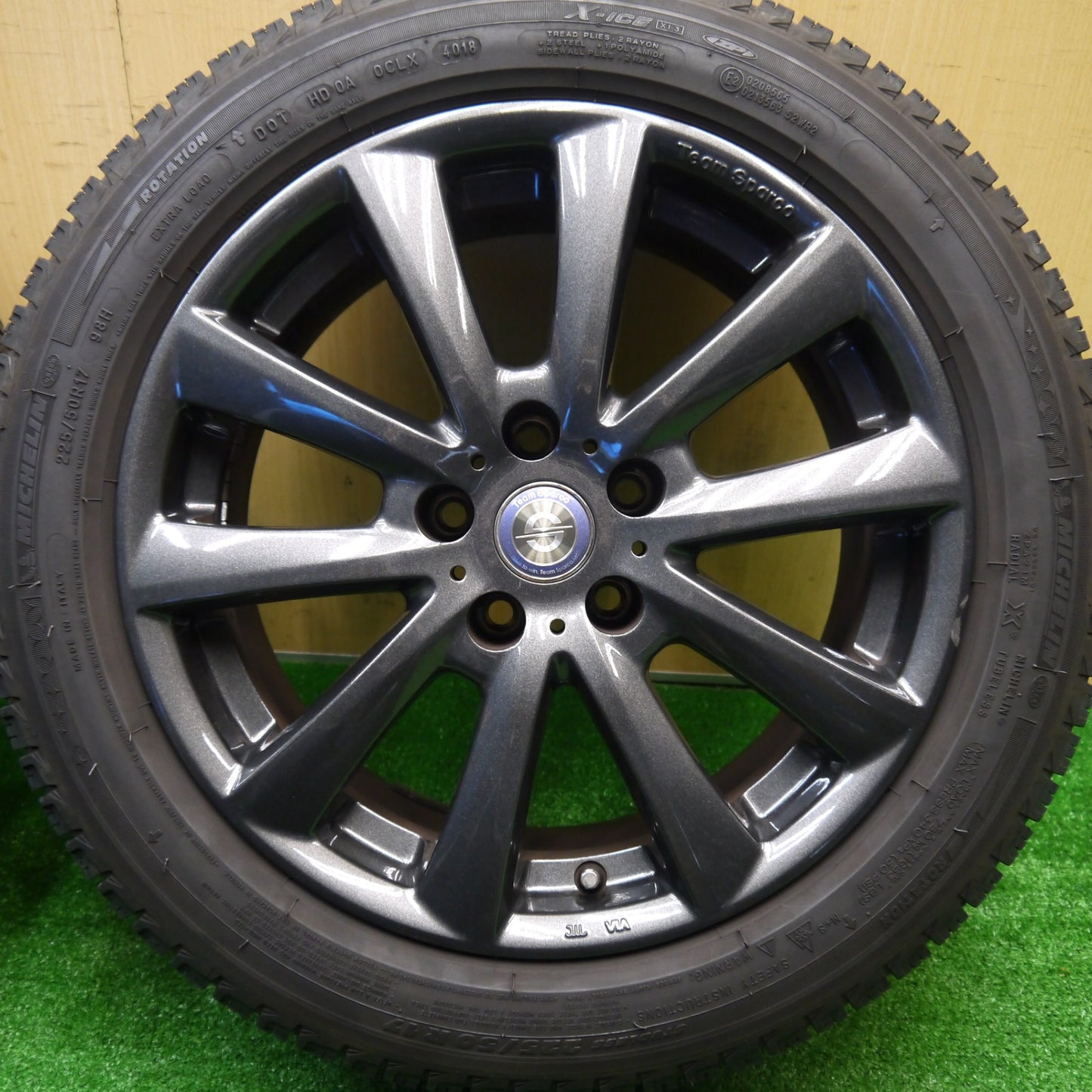 4本価格★BMW 等 225/50R17 スタッドレス ミシュラン X-ICE XI3 ZP Team Sparco チームスパルコ 17インチ PCD112/5H★5102005Hス